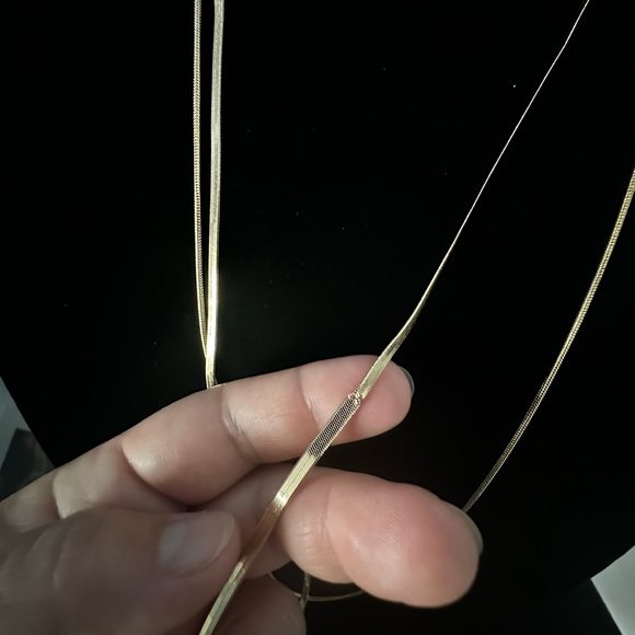 HALOGEN 3-in-1 Draped Snake Chain Necklace - Picture 7 of 8